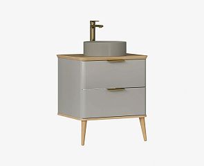 Тумба EQUIL DESERT 60 на ножках tpDSRT60.2Y-25, ndDSRT.H27-29 амарок/дуб БЕЗ Умывальника*