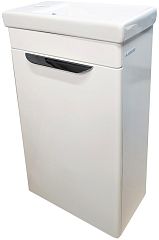 Тумба VIENTO PUERTA [40*21] подвесная, белый, с раковиной Como 40 (8403.0100 + S-UM-COM40/1-w)