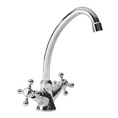 Смеситель VESTA для кухни с высоким поворотным изливом AV2120, хром AVRORA