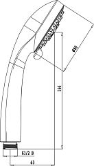 Душ ручной LEMARK трёхфункциональный,124*257хром (LM8117C)