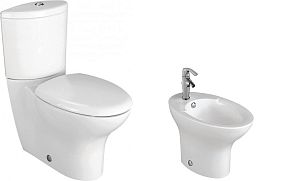  Комплект Унитаз PRESQUILE (E19077,70003) +Биде PRESQUILE (E1348) напольное без крышки