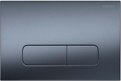 Кнопка смыва KDI-0000034 (002C-1) Оружейная сталь матовая (клавиши прямоугольные)