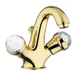 Смеситель AXO SWAROVSKY для умывальника (ML.AXO-634F.DO) золото