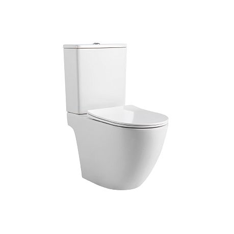 Унитаз ЕВРОПА [630*390*825] AQ2903T-00 безободковый, (торнадо), крышка/сиденье микролифт 