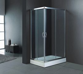  Душевой уголок RGW 80*120*185 (PA-46) Прямоуг/Хром/Прозрачное(esay)/6 мм (R-525(JC-12080))