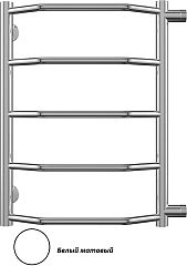 Полотенцесушитель ВИКТОРИЯ П5 [400*596] боковое подключение м/о 500 м БЕЛЫЙ МАТОВЫЙ*