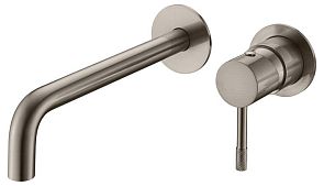 Смеситель UNO для умывальника встраиваемый 465-NB Nickel Brush (с внутренней частью)*