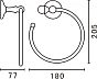 Полотенцедержатель  ANTIK CRISTAL кольцо, хром (АМ-Е2680-SJ-CR)