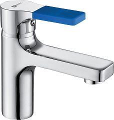 Смеситель АУРА для умывальника LM0606C с силиконовой накладкой, хром **