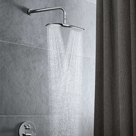 Душ верхний FIZZ 340 мм 6757505-00 без кронштейна, хром*